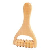Manual Handheld Roller Massager Professional Wooden Body Massage Tool for Shoulders, Face, Thighs, Back, Hands Style B