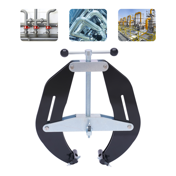 Manual Heavy Duty Pipe Clamp Ultra Clamp For Alignment (5-12") fast sale for Shop or On The Job Site