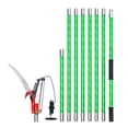 thumbnail image 1 of Manual High Branch Pruner 3.87 to 27 ft Telescopic Pole with Sharp 65Mn Steel Blade Lightweight Fiberglass Handle for Palm Tree and Shrub Pruning, 1 of 6