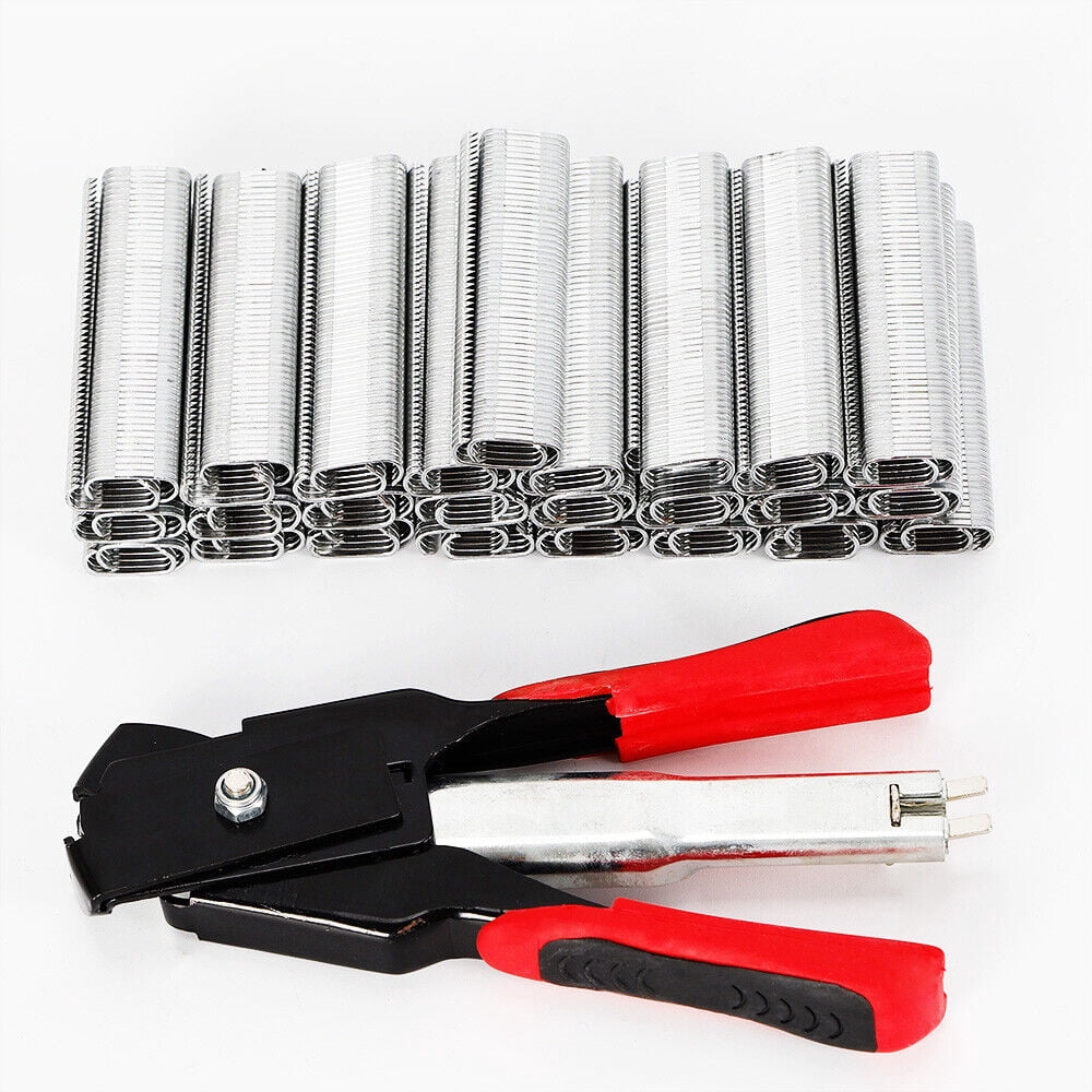 Manual Hog Ring Plier Ring Gun 2500x C Clips For Sausage Casings Netting