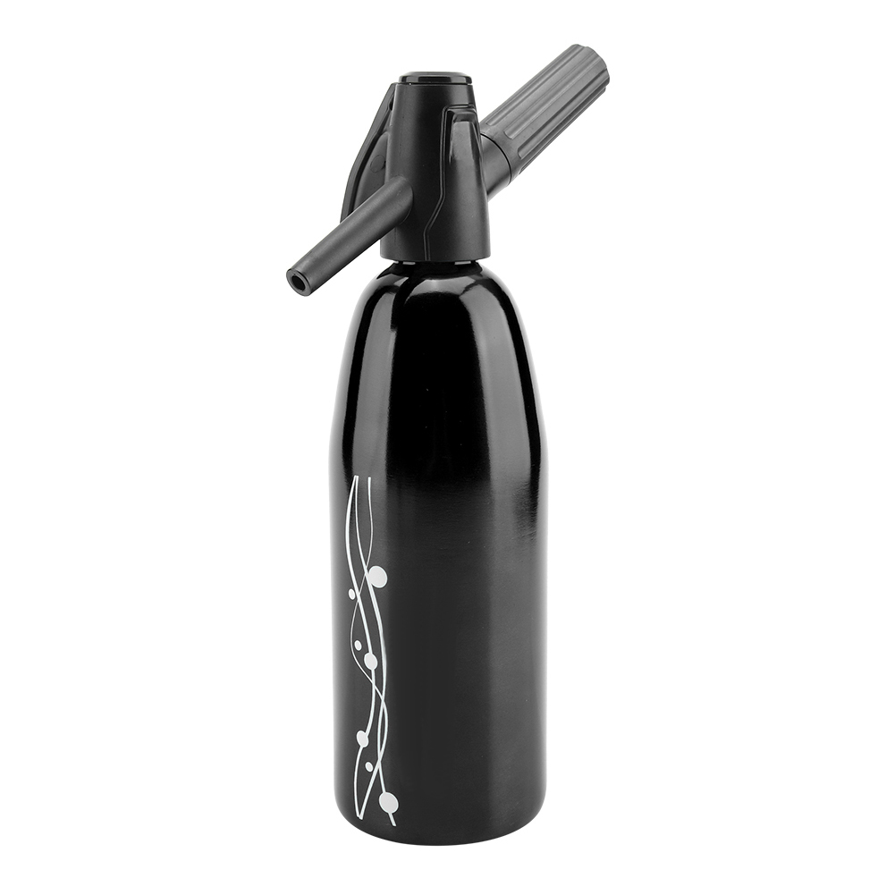 Manual Homemade Soda Water Machine Fruits Carbonated DIY Juice Drinks Maker Bottle Black