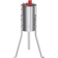 thumbnail image 1 of Manual Honey Extractor, 2/4 Frame Stainless Steel Honey Spinner with Adjustable Height Stand, Transparent Lid, Ergonomic Handle, Food-Grade Rust-Resistant, 1 of 9