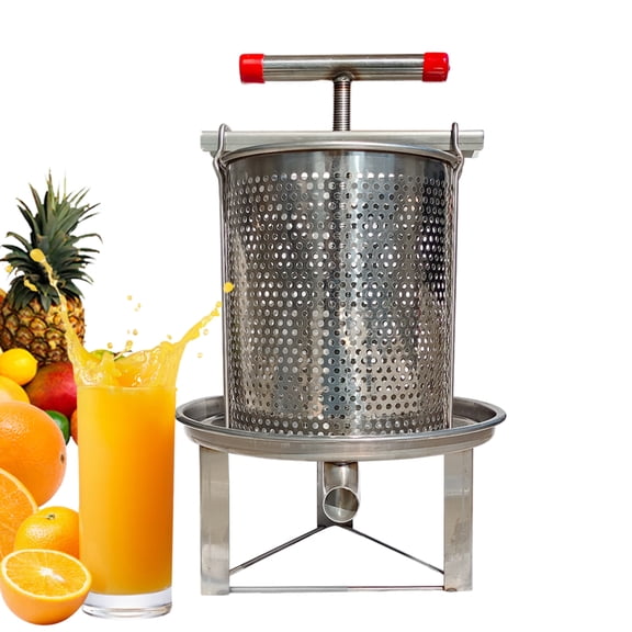 Manual Honey Press Extractor, Stainless Steel Beeswax Machine, Household Beekeeping Tool for Wine Juice Making