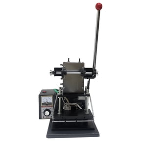 Manual Hot Foil Stamping Embossing Machine 110V 4.3*7.1in Table Area for Leather Paper PVC Plastic Rubber Materials