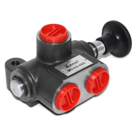 Manual Hydraulic Selector , 3-Way, 2 Position, 21 GPM, #8 SAE Ports