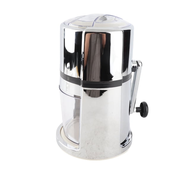Manual Ice Crusher Portable Hand Crank Shaved Ice Machine for Kitchen Household - Plating Color
