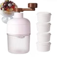 thumbnail image 1 of Manual Ice Shaver Machine | Hand Crank Ice Crusher | Durable ABS+ Plastic | Portable Compact Design for Slushies, Snow Cones, Cocktails | 1 Unit + 4 Molds | Easy Clean | Home & Outdoor Use, 1 of 9