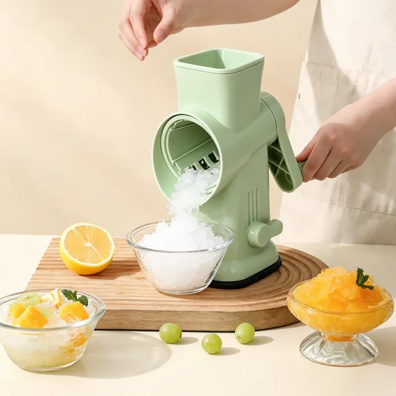 Manual Ice Shaver, Portable Handheld Ice Crushers for Home Kitchen/Bar Use, Easy to Carry & Operate, No-Electricity Kitchenware, Summer Sale Item