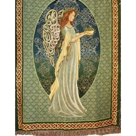 Manual Inspirational Collection 50 x 60-Inch Tapestry Throw, Irish Angel