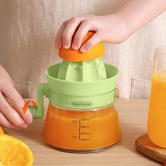 Manual Juicer Fruit Squeezer Hand Cranked Extractor Press Household Kitchen Tool for Fresh Drinks, KTFgvq