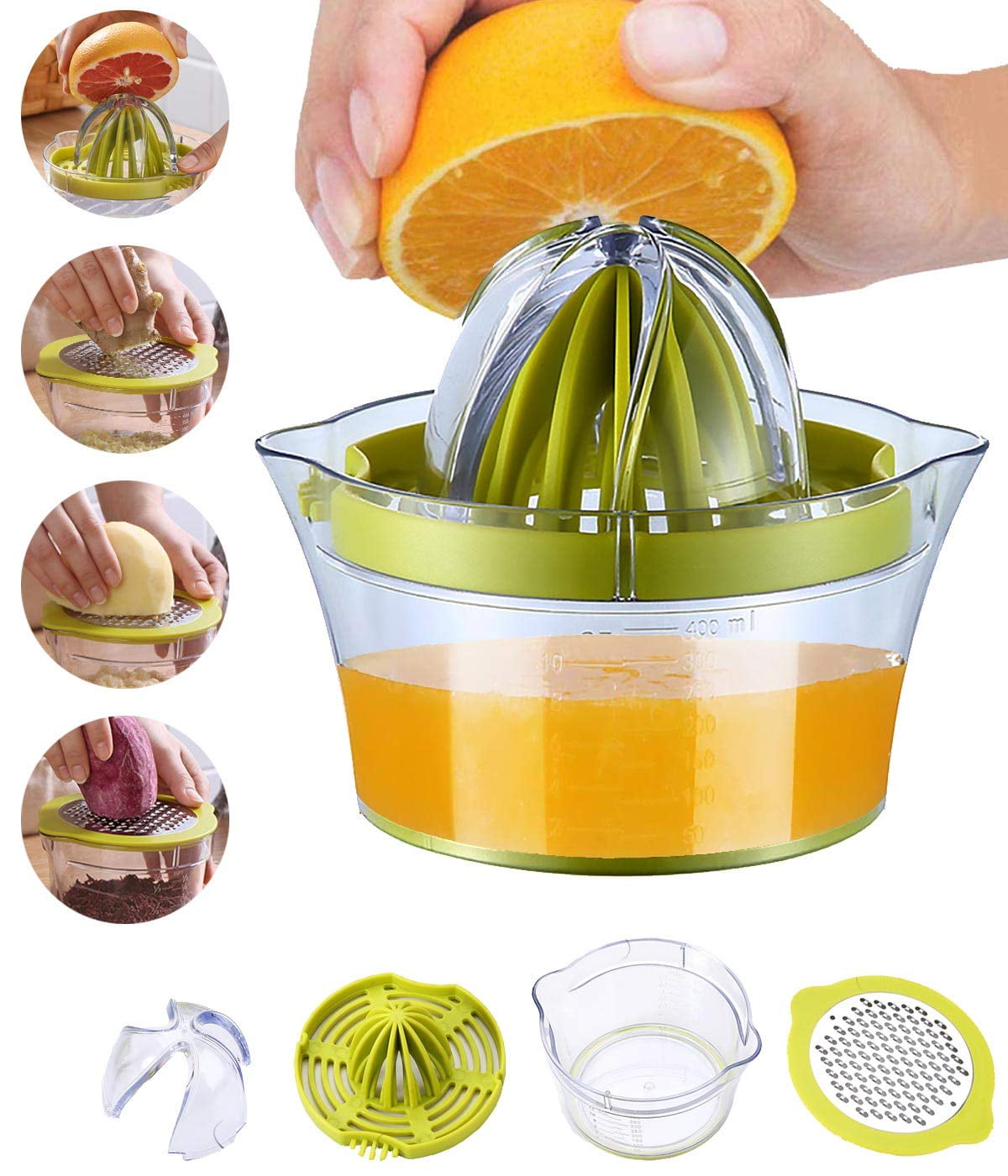 Manual Juicer Lemon Squeezers Dishwasher Safe, Multifunctional Orange
