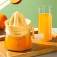 thumbnail image 1 of Manual Juicer Multifunctional Hand Juicer, Lemon Lime Squeezer with Built-in Measuring Cup and Grater, Manual Hand Squeezer Citrus Lemon Orange Juicer(Yellow), 1 of 8