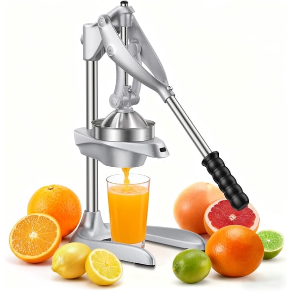 Manual Juicer,  Stainless  Orange Juicer Squeezer for Citrus  Pomegranate, Easy to Use & Clean Countertop Hand Press