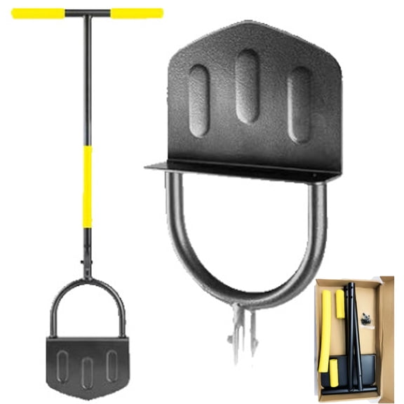 Manual Lawn Edger with Saw Tooth Half Moon Blade, Hand Lawn Edging Tool with Detachable Long Handle for Garden Borders