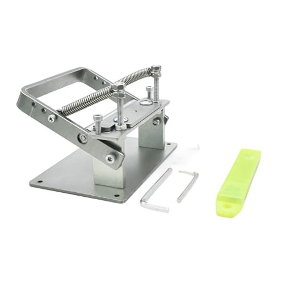 Manual Leather Splitter Tool, Professional Skiving Machine for DIY Leather Crafting, Adjustable Peeling & Paring Tool with Blades & Guide Handle$$Art & Craft