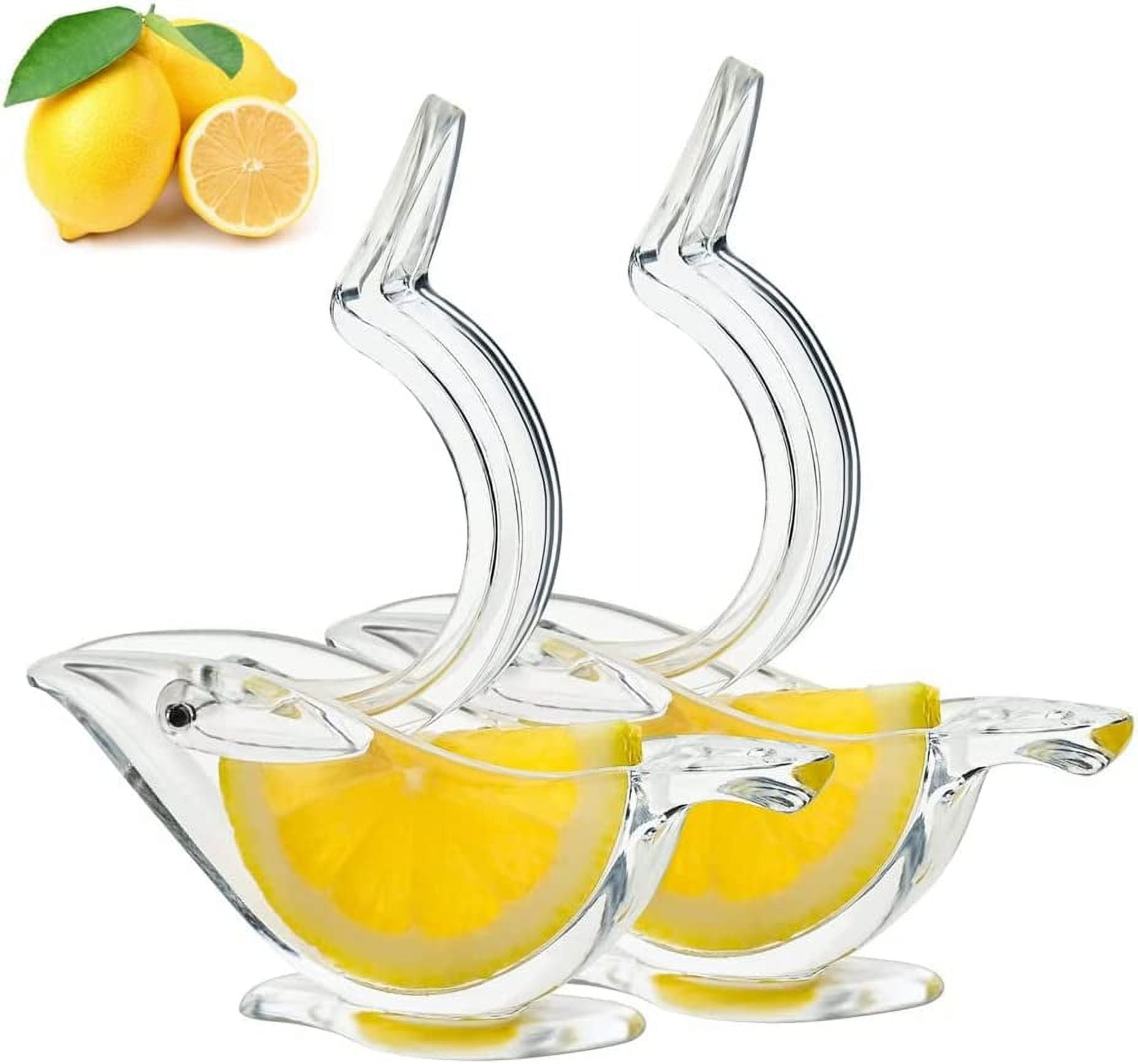 Manual Lemon Juicer, Acrylic Manual Lemon Slice Squeezer, Bird Shaped