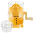 thumbnail image 1 of Manual Lemon Juicer Hand Crank Juice Extractor with Ergonomic Handle Buffer Non Slip Grip for Citrus Fruit Juicing, 1 of 11