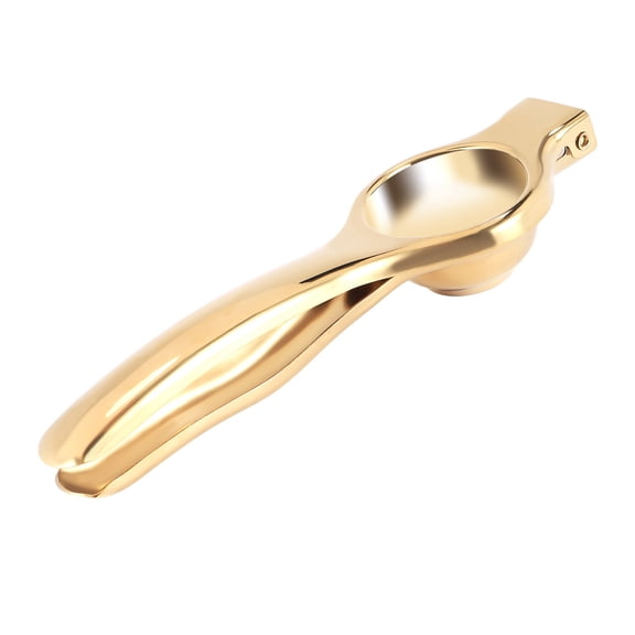 Manual Lemon Juicer Stainless Steel Juicer Citrus Handle Squeezer Tool, Gold