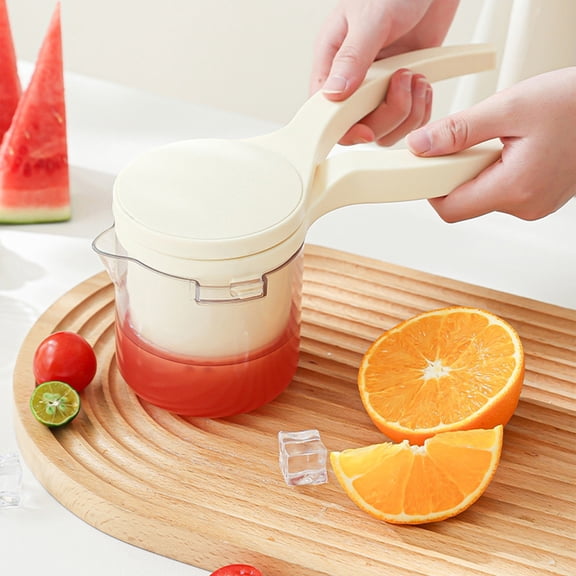 Manual Lemon Orange Juicer Press, Heavy Duty Potato Masher Tool for Food Prep, Ergonomic Non-Slip Handle Stainless Steel Mesh, Easy Clean Kitchen Gadget for Citrus & Mashed Potatoes