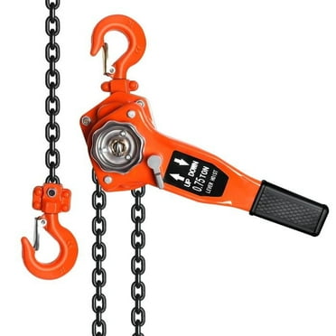 Manual Lever Chain Hoist 0.75T 1650lbs,  Lever Chain Hoist with G80 Galvanized Carbon Steel,10FT