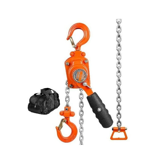 Manual Lever Chain Hoist, 1/4 / 1/2 Ton Capacity Come Along, G80 Galvanized Carbon Steel With Double-Pawl Brake ,High-Strength Wear-Resistant