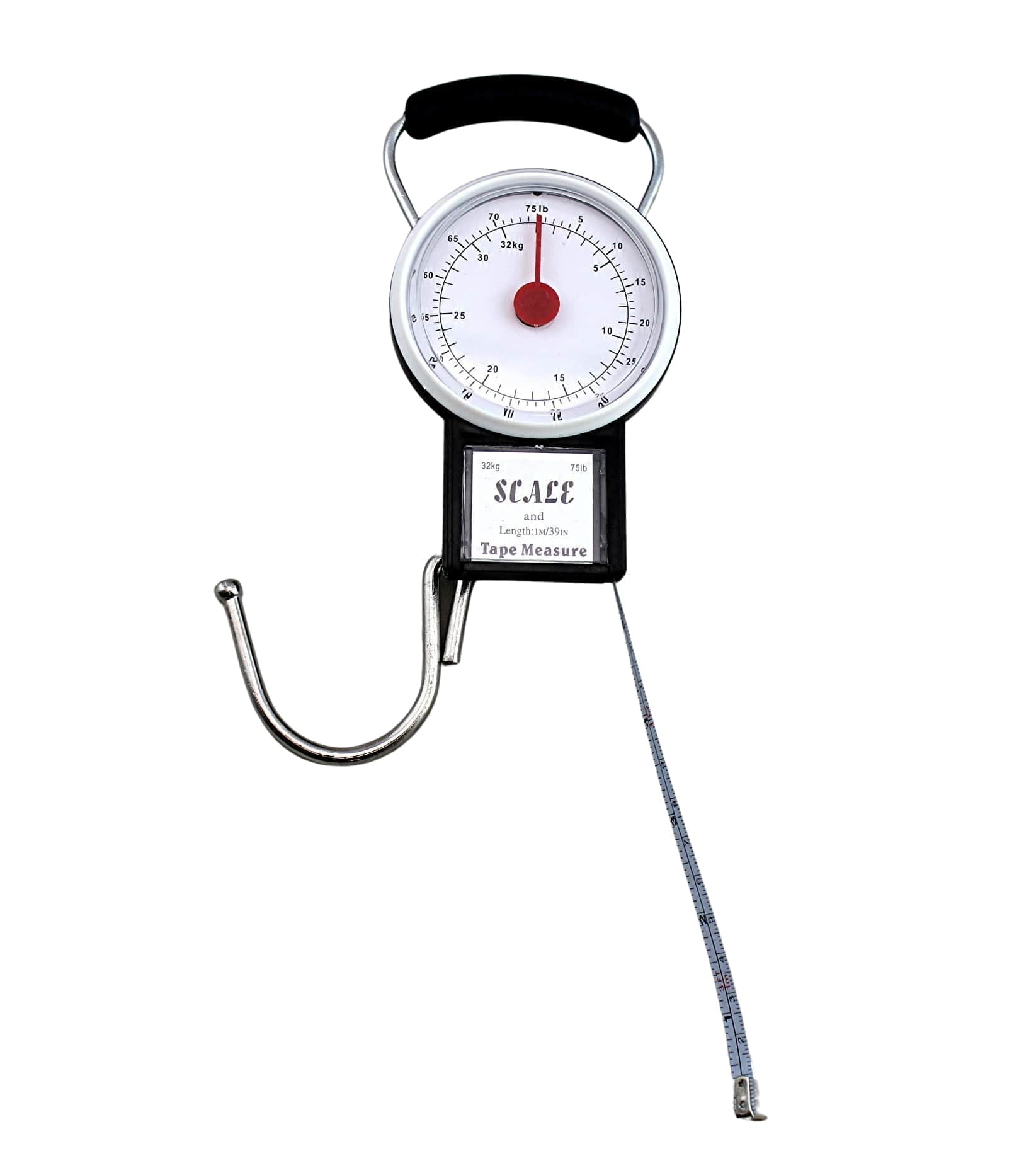 Manual Luggage Baggage Scale with Tape Measure with Dial Analog Display
