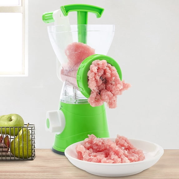 Manual Meat Grinder, Heavy Duty Meat Mincer Sausage Stuffer, 3-in-1 Hand Grinder with Stainless Steel Blades for Meat, Sausage, Cookies, Easy To Clean Holiday Saving Gifts