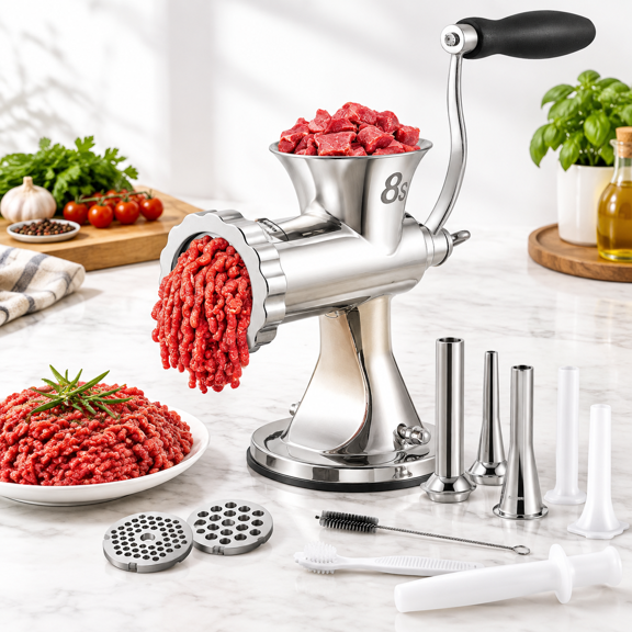 Manual Meat Heavy Duty Stainless Steel Hand Crank Tool