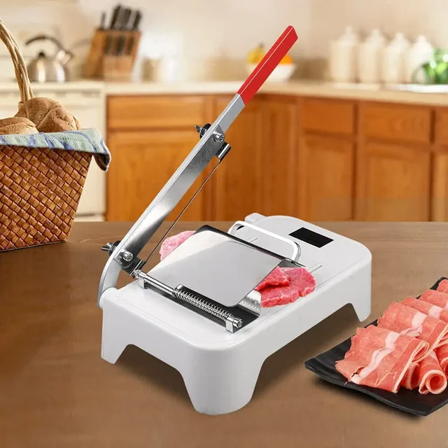 Manual Meat Slicer Cutting Machine Kitchen Frozen Meat Beef Mutton Roll