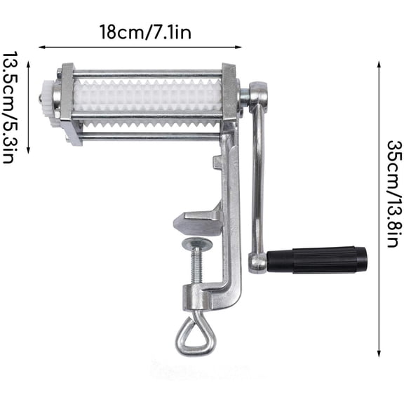 Manual Meat Tenderizer Cuber  Commercial Heavy Duty Clamp On Spiked Rolling Steak Flatten Tool for Kitchen