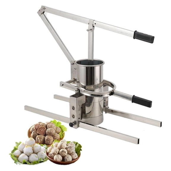 Manual Meatball Forming Machine Meatball Maker, Stainless Steel Manual Meatball Making Machine, Fish Pork Shrimp Meat Ball Making Machine, Manual Meatball Former with 15/20/25 mm Models