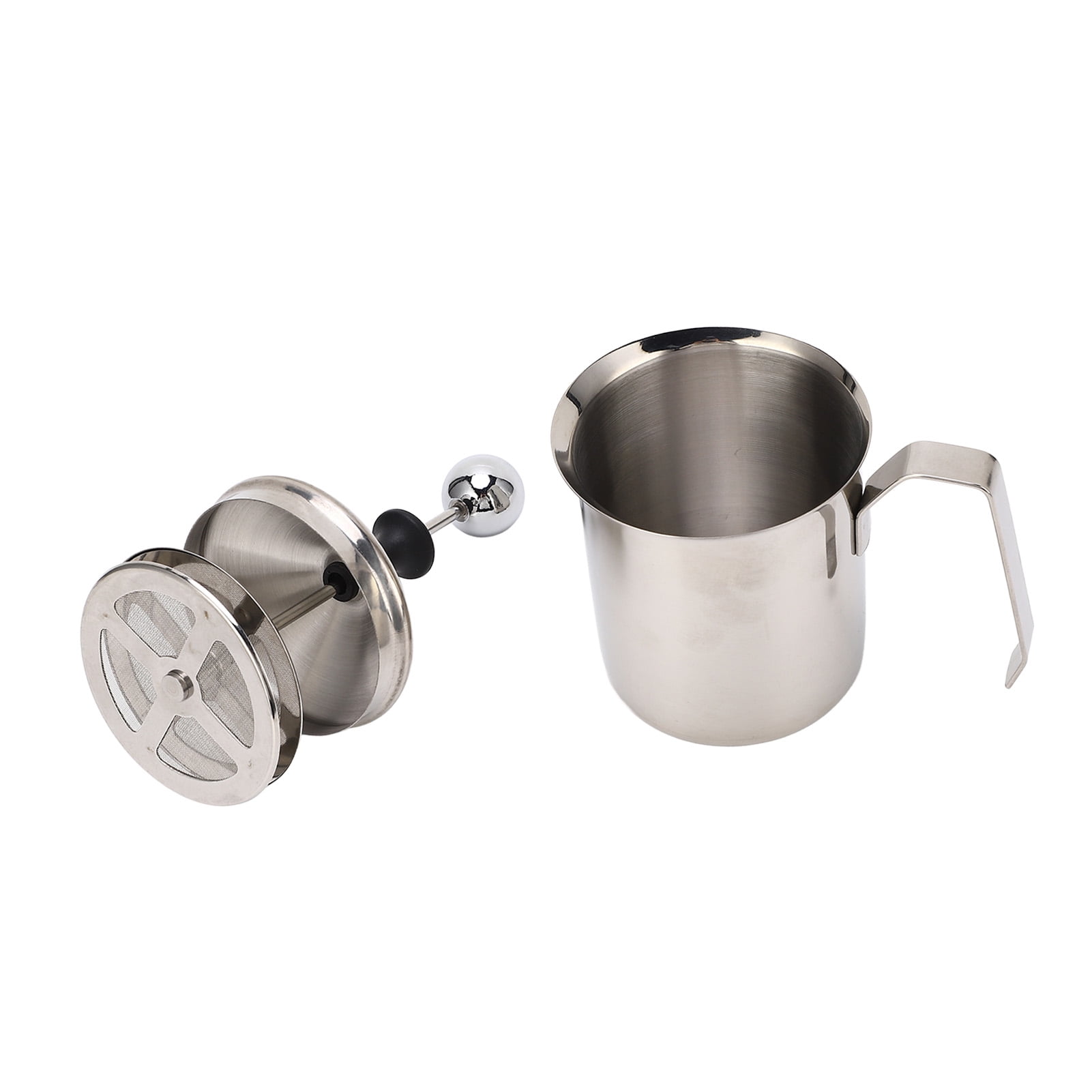 Manual Milk Frother,Manual Milk Creamer 500cc Stainless Steel Hand Handheld Frothing Pitchers