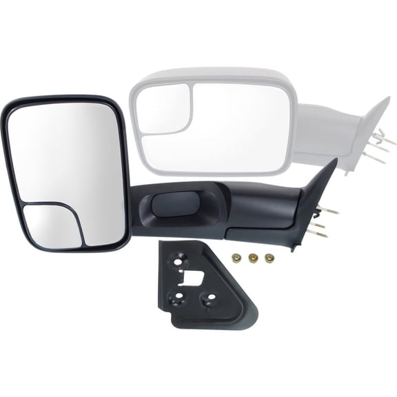 Manual Mirror Driver Side For 1994-2002 Dodge Ram 1500 2500 3500