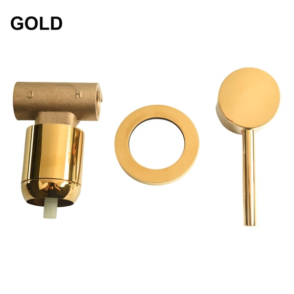 Manual Mixer Valve 1/2Inch Wall Mounted Round Concealed Hot Cold Water Control Mixer Valve Concealed Mixer Faucet For Home Hotel