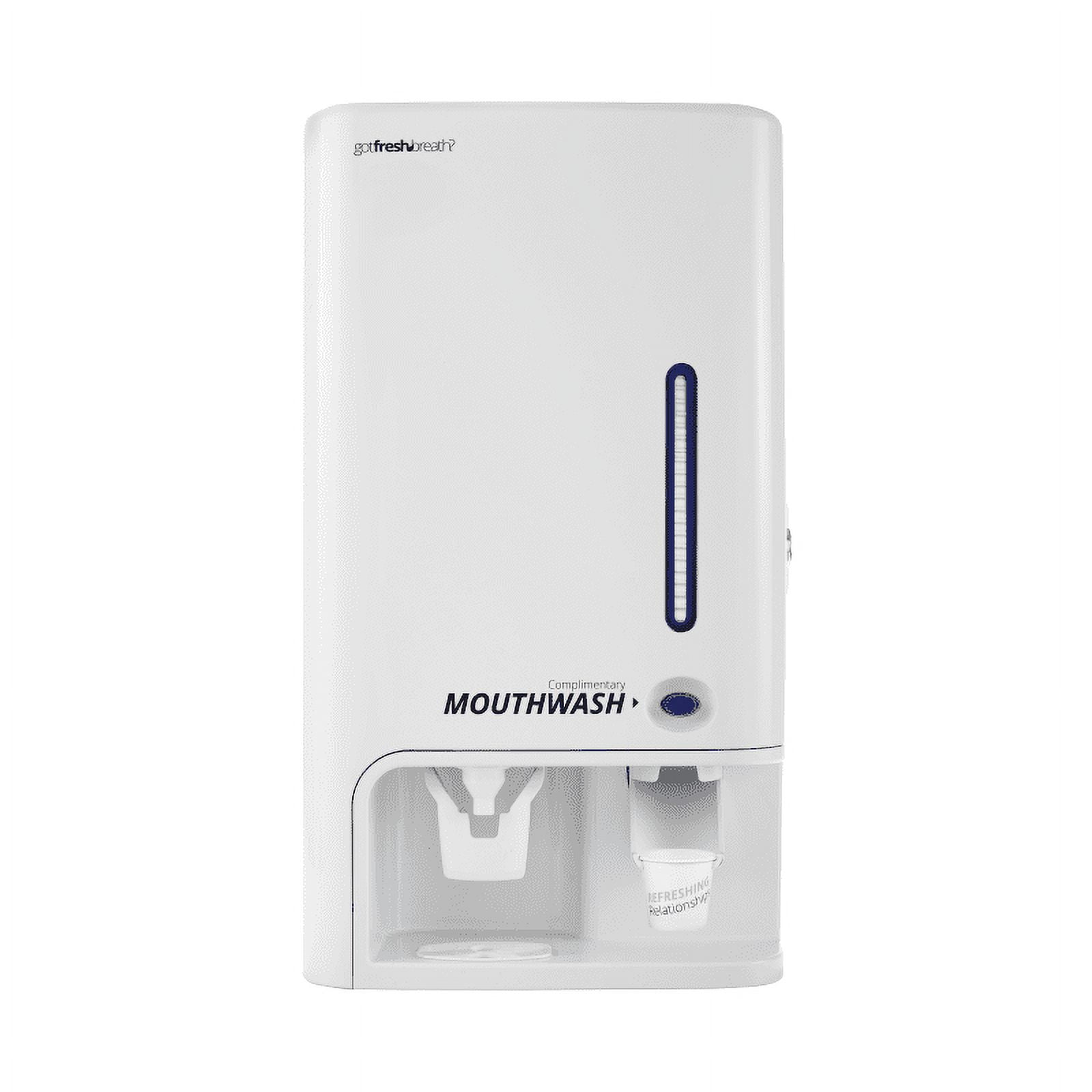 Manual Mouthwash Dispenser (White) for GotFreshBreath AlcoholFree