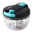 thumbnail image 1 of Manual Multi - Functional Vegetable Chopper, Portable Hand Pull String Garlic Onion Mincer For Veggies Gingers Fruit Herbs, Hand - Operated Food Processor For Home Kitchen Quick, 1 of 4