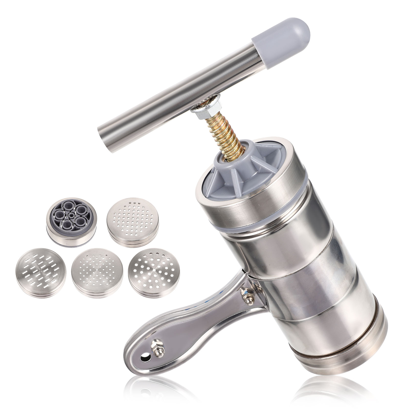 Manual Noodle Pasta Mold Hand Pressure Tool Stainless Steel