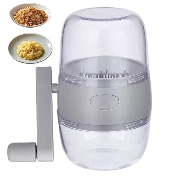 NATPLUS Manual Nut Grinder with Dual-Sided Blades, Hand-Cranked Nut Crusher for Walnuts, Peanuts & Almonds, Portable Small Food Chopper for Baking & Toppings