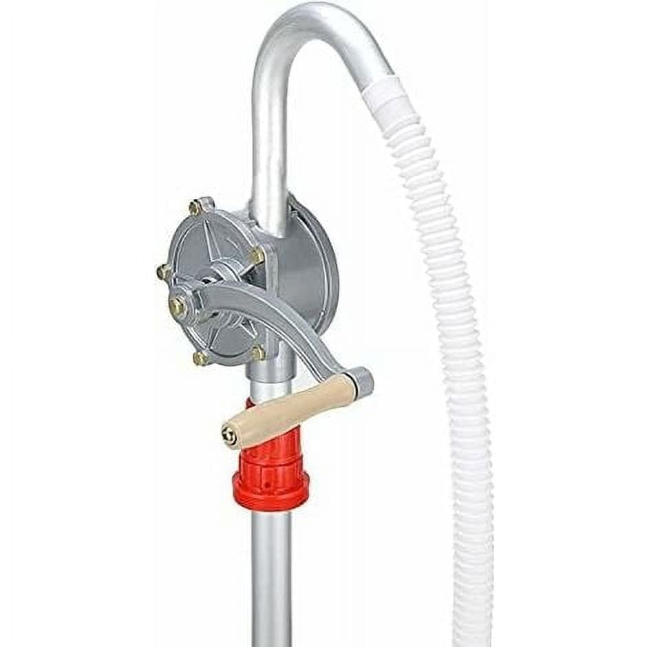 Manual Oil Pump, Portable Aluminum Rotary Oil Fuel Hand Pump, 29 L/min
