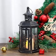 Manual Outdoor Hanging Lantern with Tempered Glass