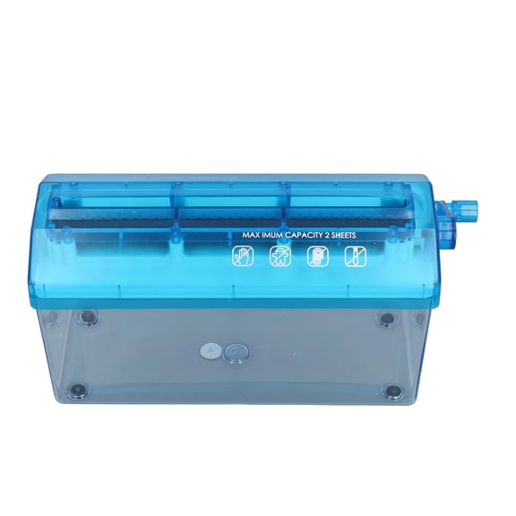 Manual Paper Hand Shredder, Portable 9.84 Inches / 25.0 cm Mini A4 Document Cutter for Home Desktop Office