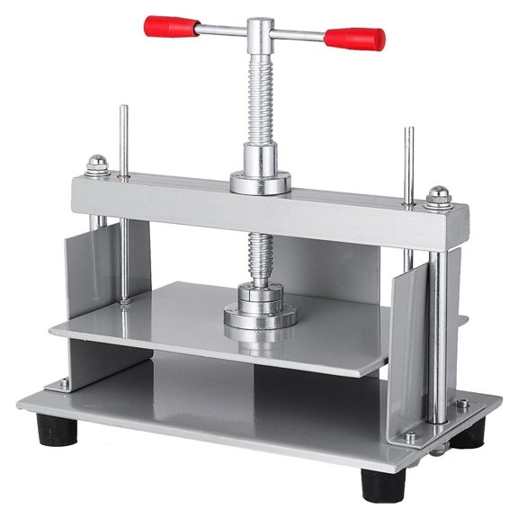 Manual Paper Press Machine 12x8.6 inch for A4 Paper, Bookbinding Press, 5.9" Flattening, 3306lbs Steel Frame