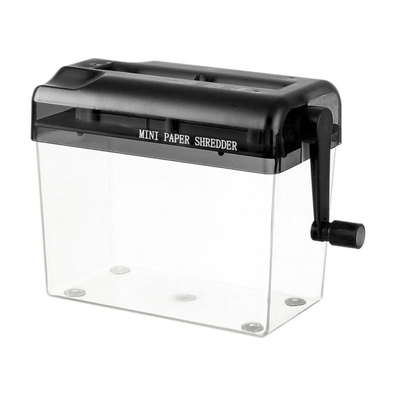 Manual Paper Shredder Mini A4 Size Hand Crank Shredder Home Paper Shredder Black