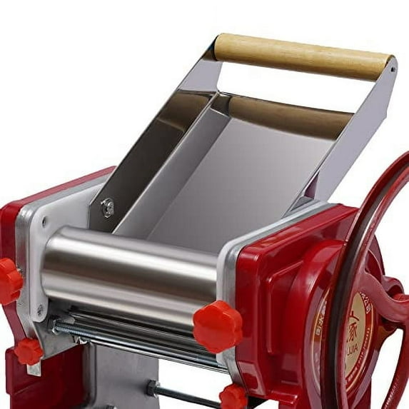 Manual Pasta Maker Machine, Noodle Machine, Pasta Machines, Stainless Steel Manual Noodle Maker for Spaghetti, Fettuccini, Lasagna, 0.5-5mm Noodle Thickness, Suitable for 5-10 Peop