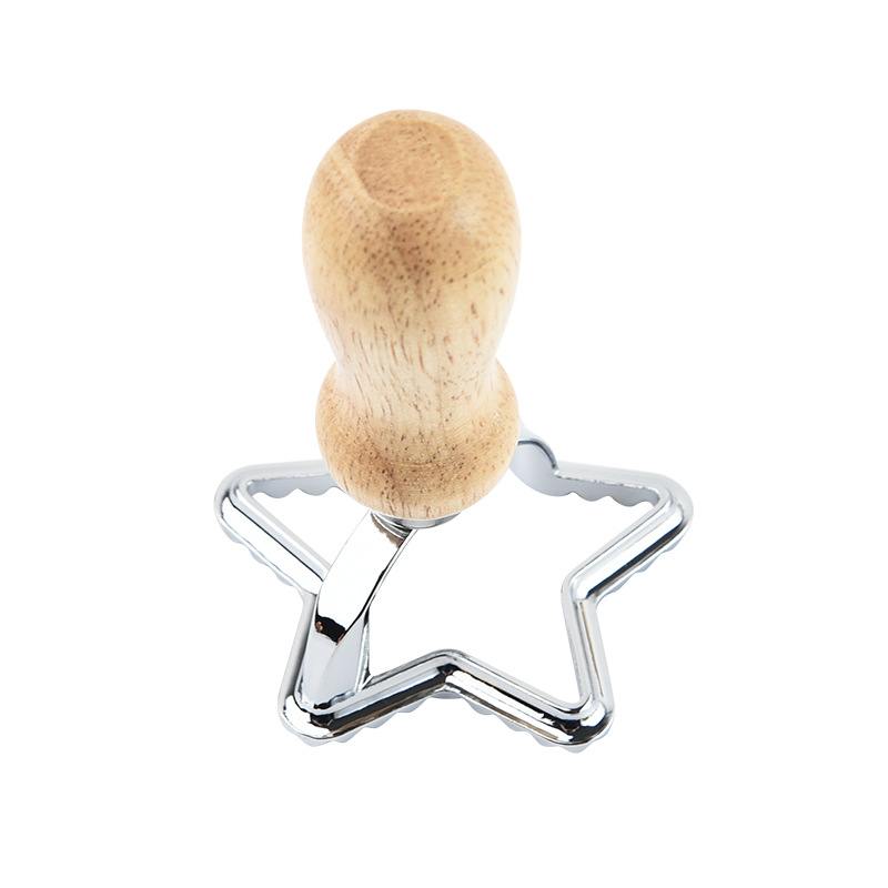 Manual Pasta Molds Home Ravioli Cutter Cookie Press Mold with Wooden