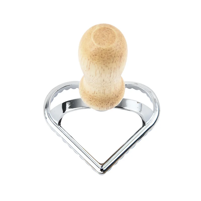 Manual Pasta Molds Home Ravioli Cutter Cookie Press Mold with Wooden