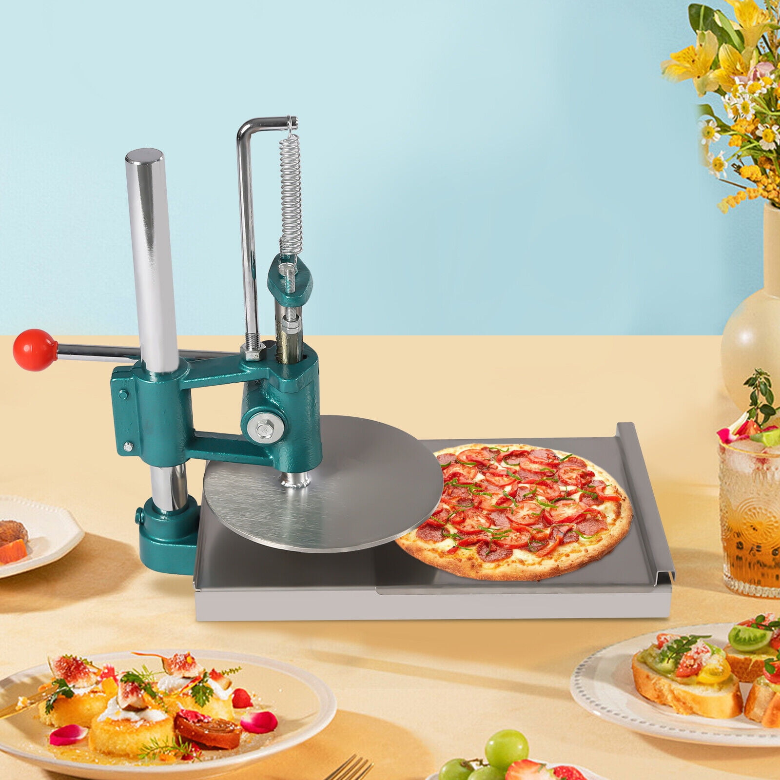 Manual Pastry Press Machine Commercial Dough Chapati Sheet Pizza Crust