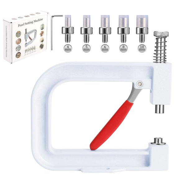 Manual Pearl Setting Tool Kit, Hand Press Bead Setter With Stainless Steel Tips For DIY Clothing, Hat, Shoe, And Bag Decoration