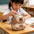 thumbnail image 1 of Manual Pencil Sharpener Capybara Shape Portable Colorful ABS Rotary Crayon Tool, 6–8mm Auto-Feed Alloy Cutter, Spill-Proof Shaving Drawer, Desk Gadget, 1 of 5
