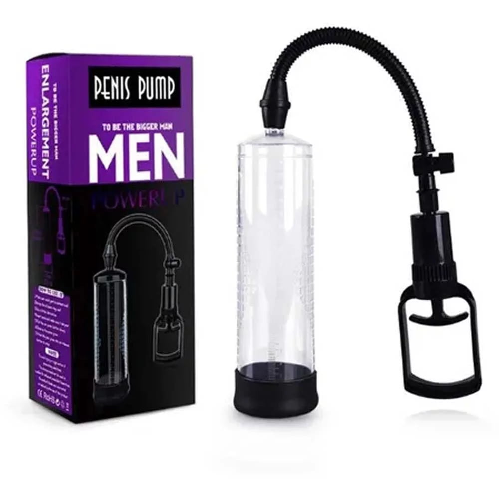 Manual Penis Masturbating Vacuum Pump with Intensities, Enlarge Air Pressure Device, HighVacuum